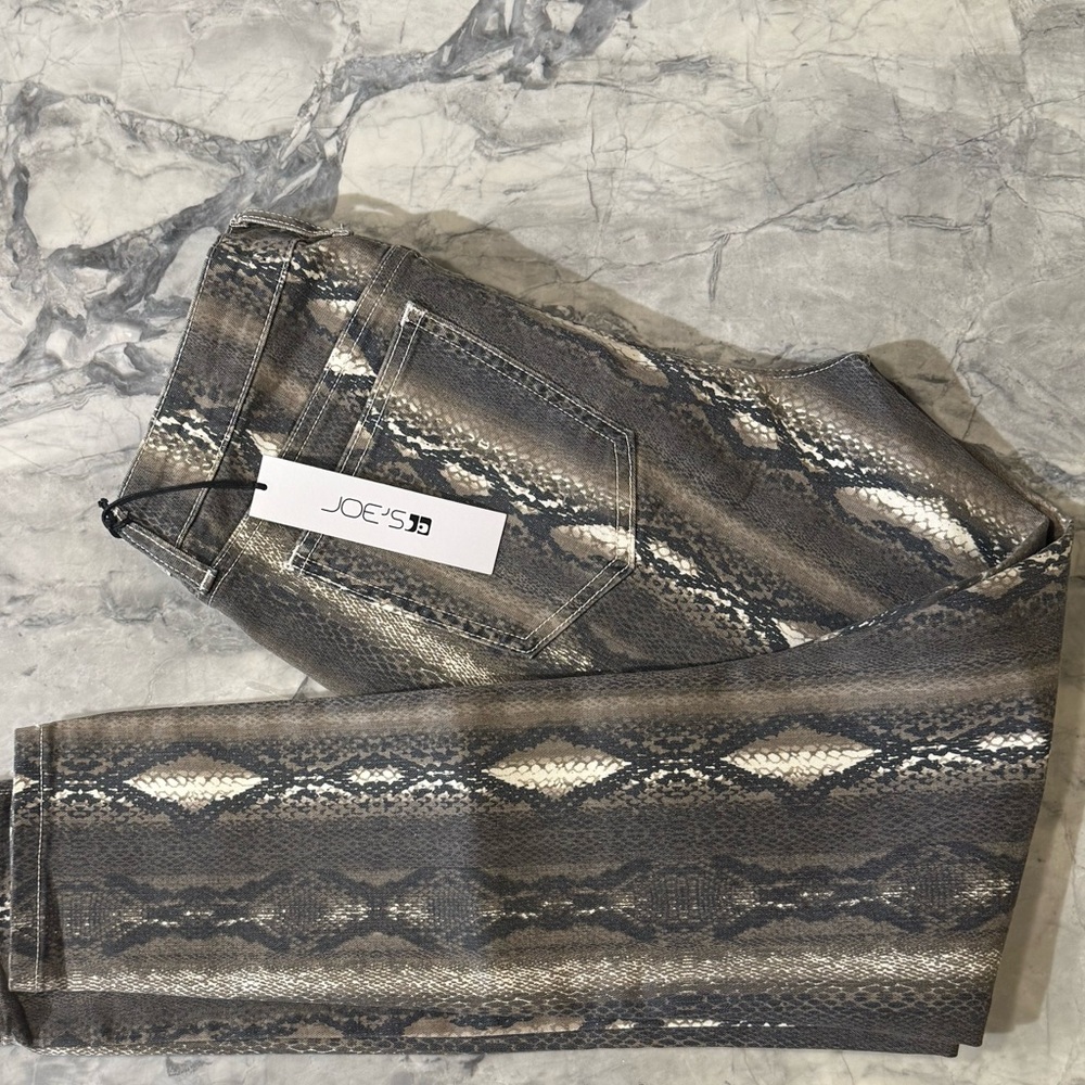 Joe's Jeans Snake Pattern in Gray and Brown | Brand New size 31